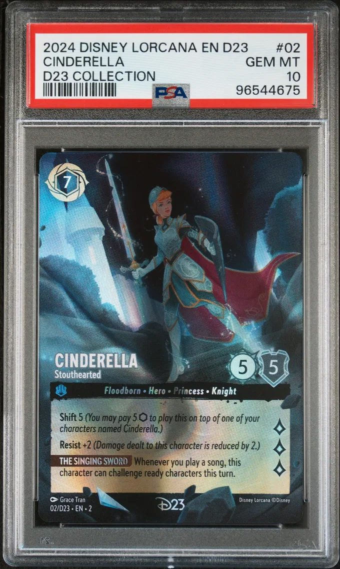 2024 #02 Cinderella - Stouthearted PSA 10 Disney Lorcana EN D23-D23 Expo Promo