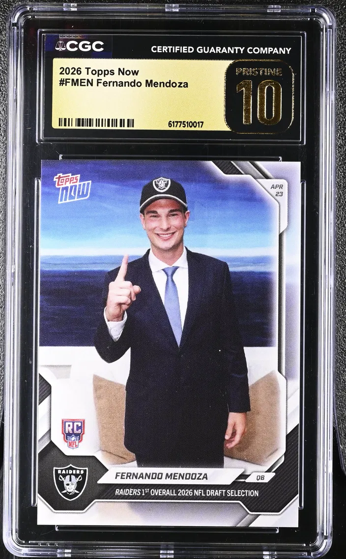 2026 #FMEN Fernando Mendoza CGC 10 Pristine Topps Now