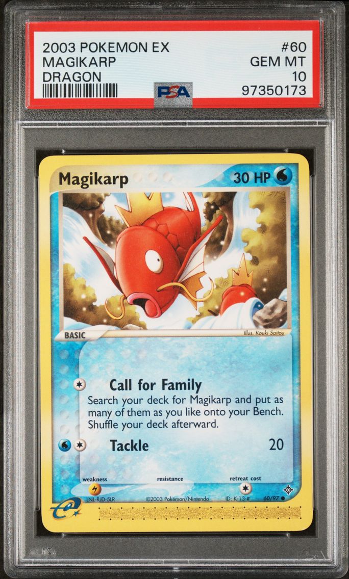 2003 #60 Magikarp PSA 10 EX Dragon