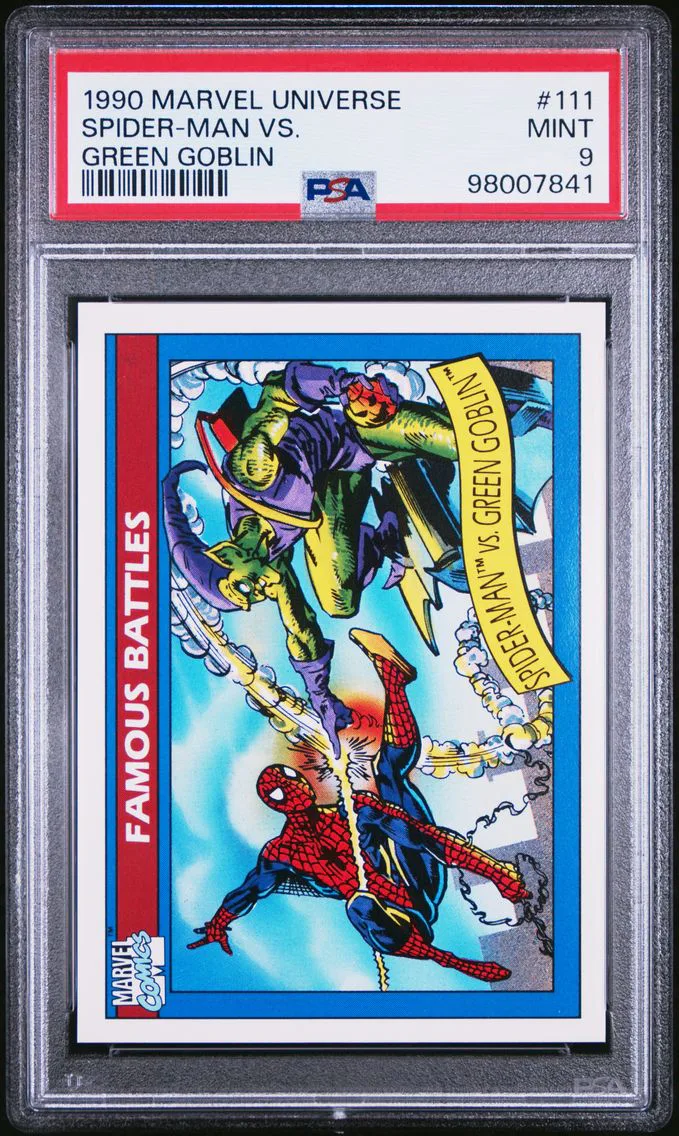 1990 #111 Spider-Man vs. Green Goblin PSA 9 Marvel Universe