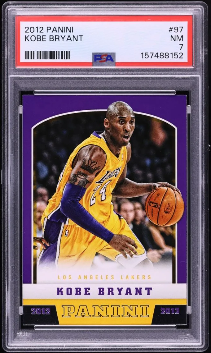 2012 #97 Kobe Bryant PSA 7 Panini Basketball