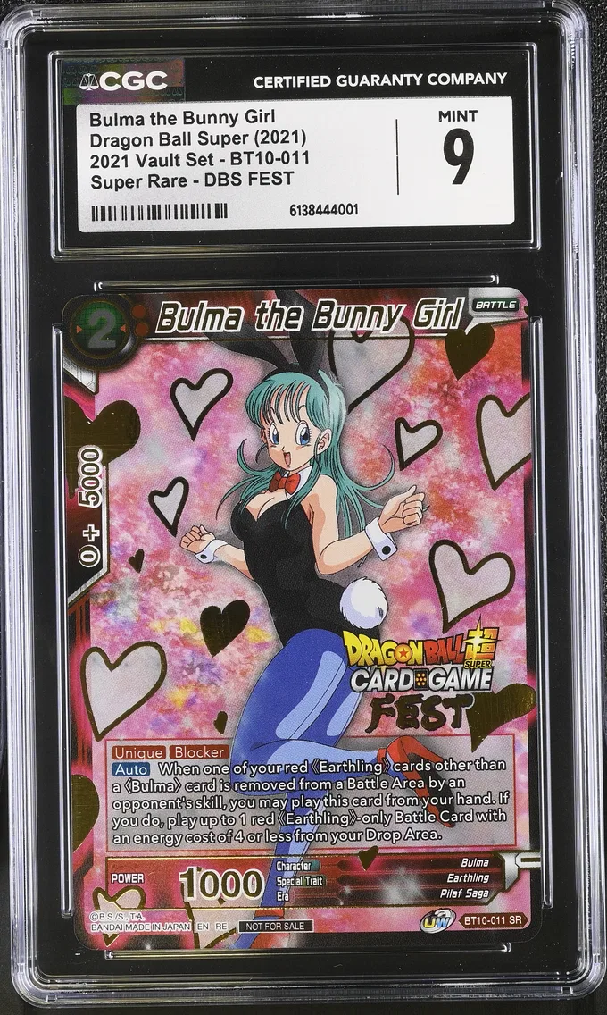 2021 #BT10-011 Bulma the Bunny Girl CGC 9 2021 Vault Set - English