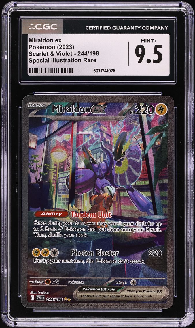 2023 #244 Miraidon EX CGC 9.5 Svi EN-Scarlet & Violet Pokemon
