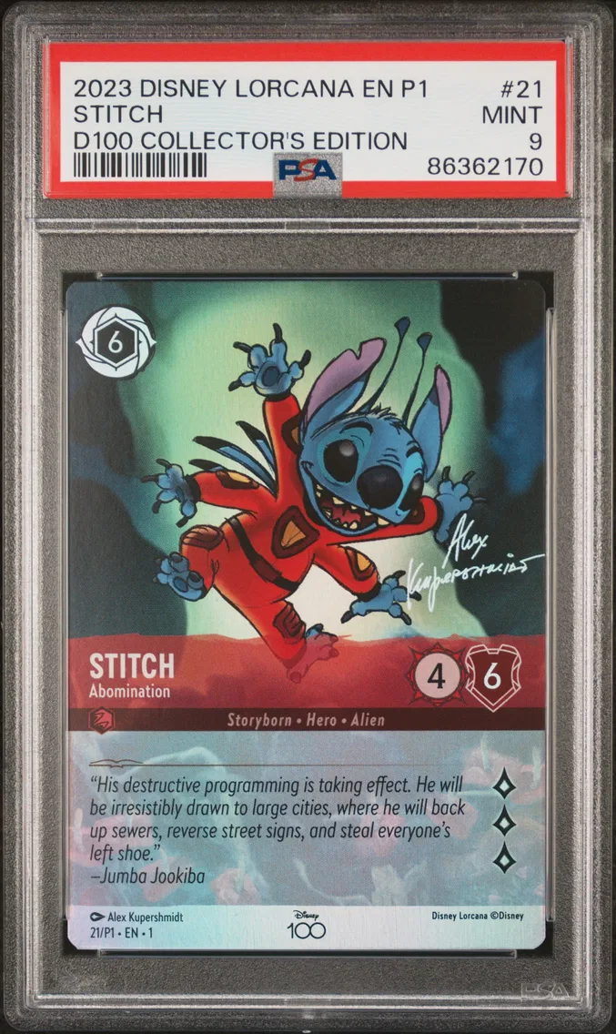 2023 #21 Stitch - Abomination PSA 9 Disney Lorcana EN P1-Promo