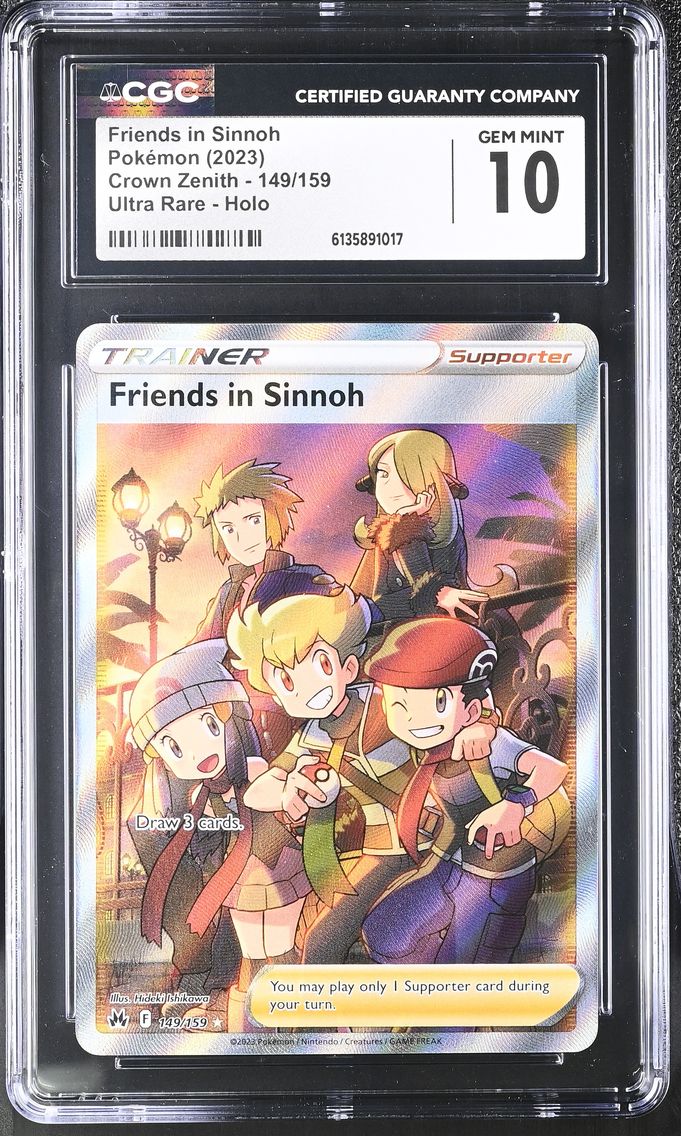 2023 #149 Friends in Sinnoh CGC 10 Crown Zenith - English