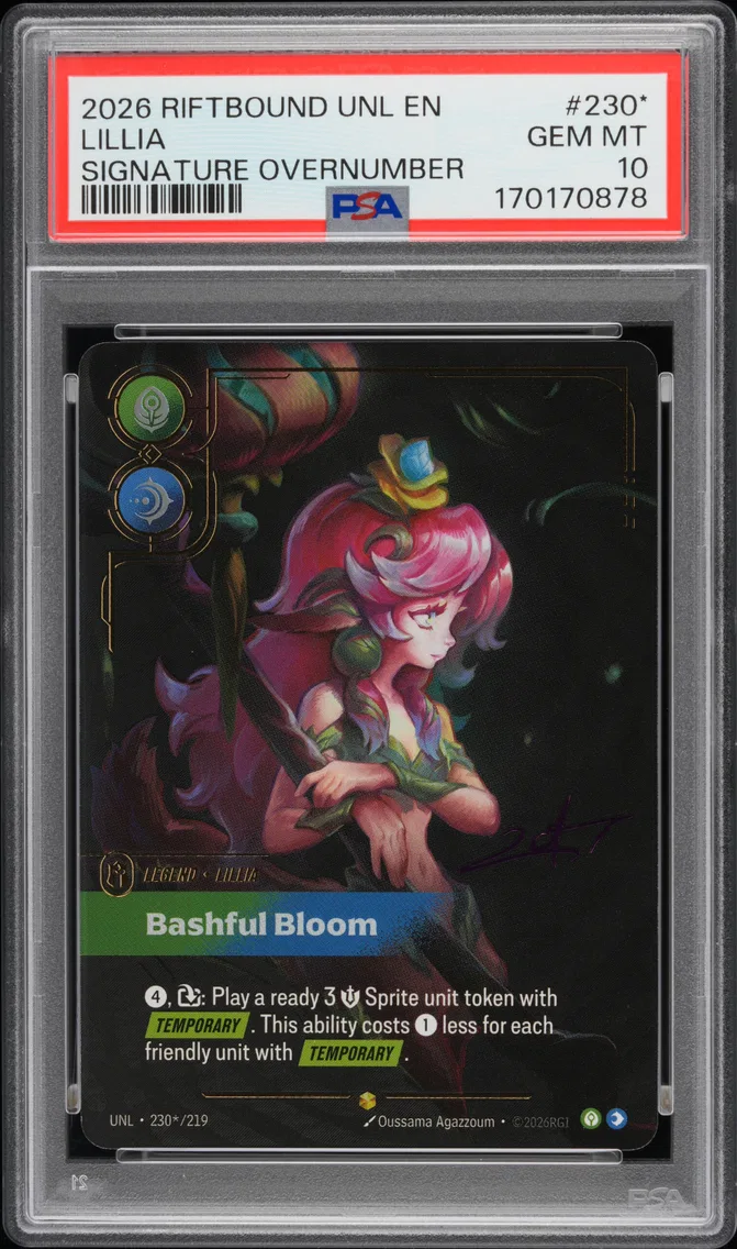 2026 #230* Lillia - Bashful Bloom PSA 10 Riftbound: League of Legends Unl-Unleashed