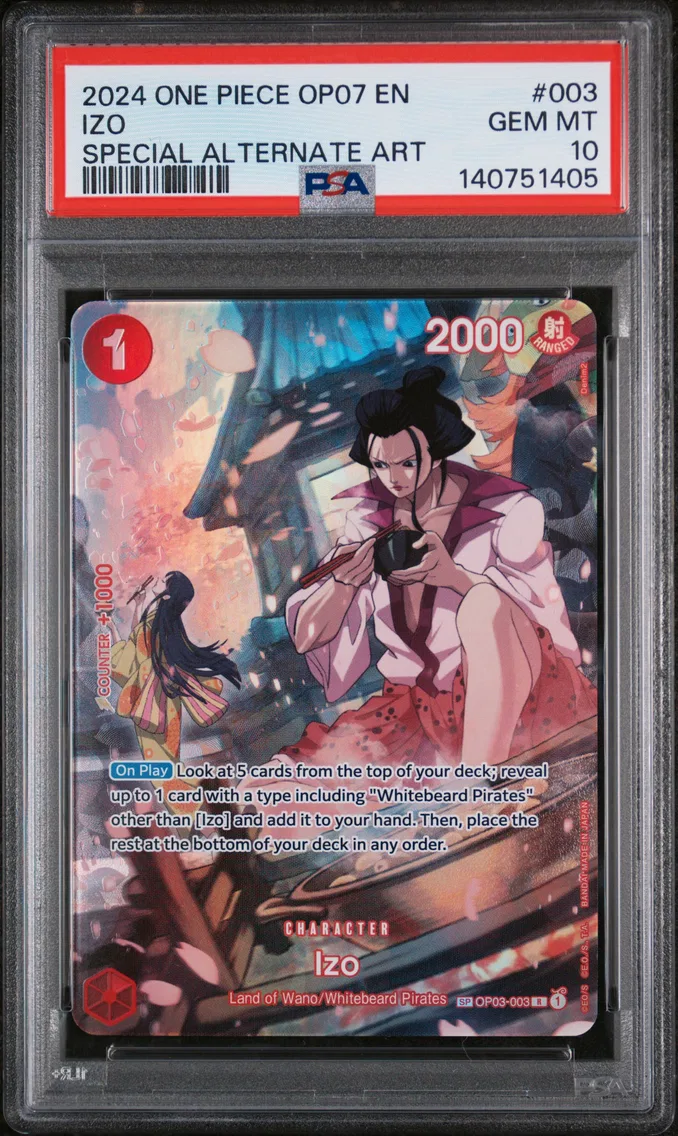 2024 #003 Izo PSA 10 One Piece OP07-500 Years in the Future