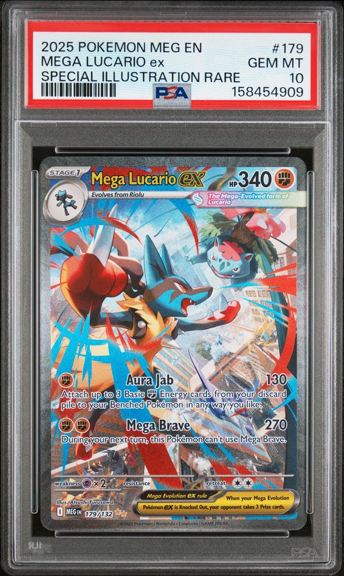 2025 #179 Mega Lucario EX PSA 10