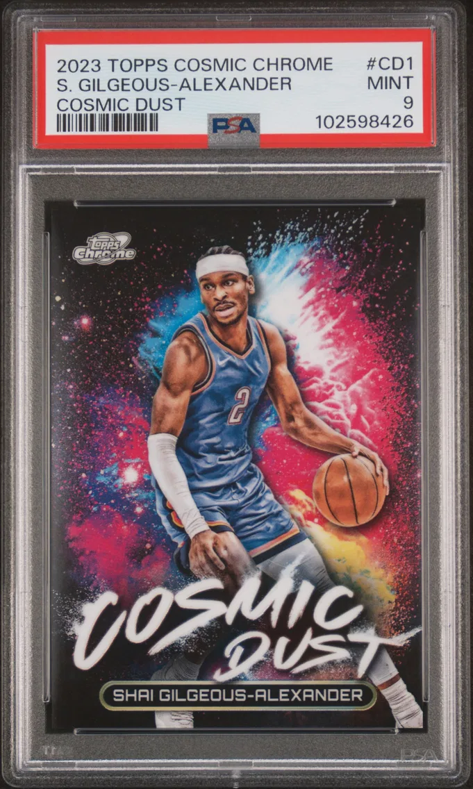 2023 #CD1 Shai Gilgeous-Alexander PSA 9 Topps Cosmic Chrome Cosmic Dust