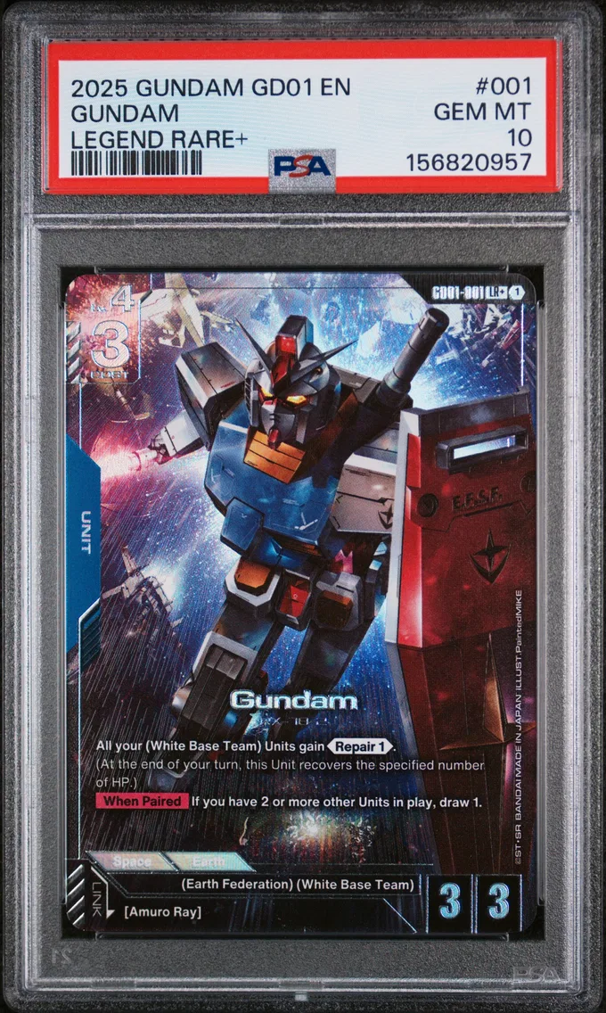 2025 #001 Gundam PSA 10 Gundam N