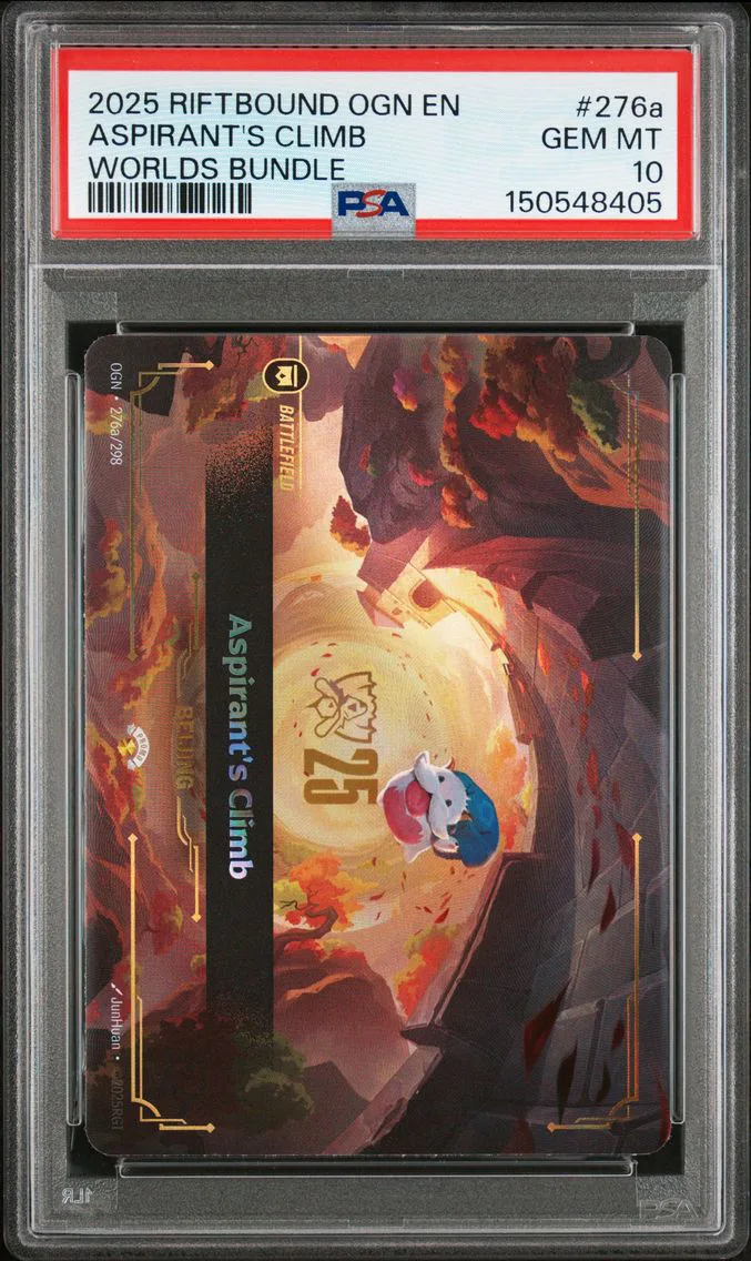 2025 #276a Aspirant's Climb PSA 10 Riftbound: League of Legends Ogn-Origins