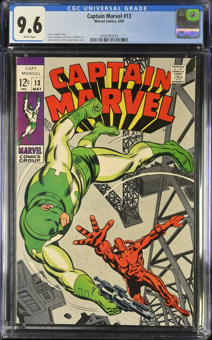 1969 Captain Marvel #13 CGC 9.6 Marvel Comics
