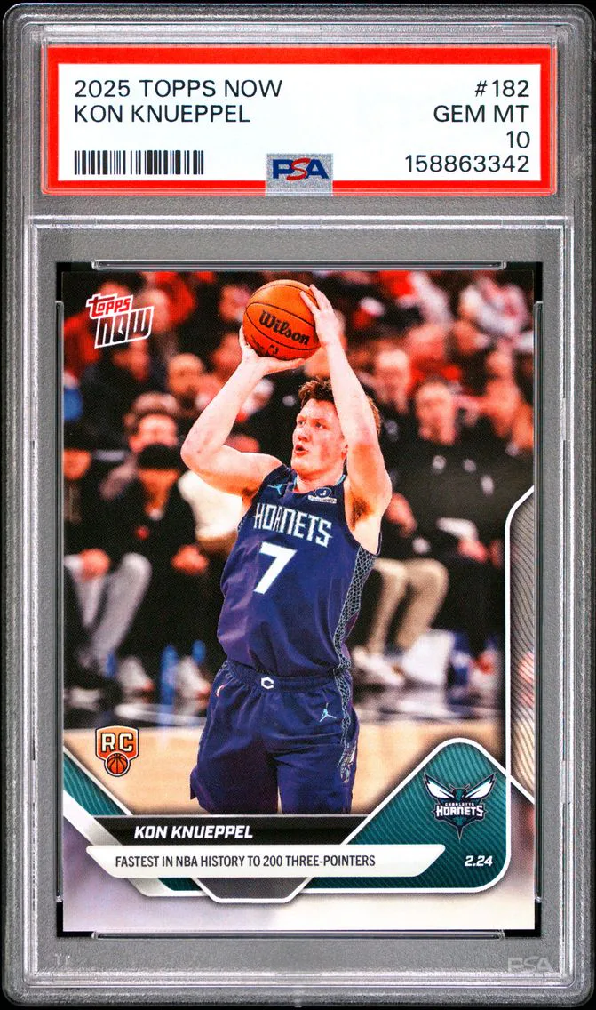 2025 #182 KON KNUEPPEL PSA 10 Topps Now