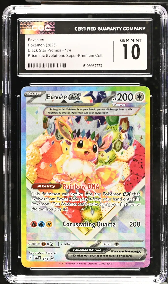 2025 #174 Eevee ex CGC 10 Black Star Promos - Scarlet & Violet SVP EN - English