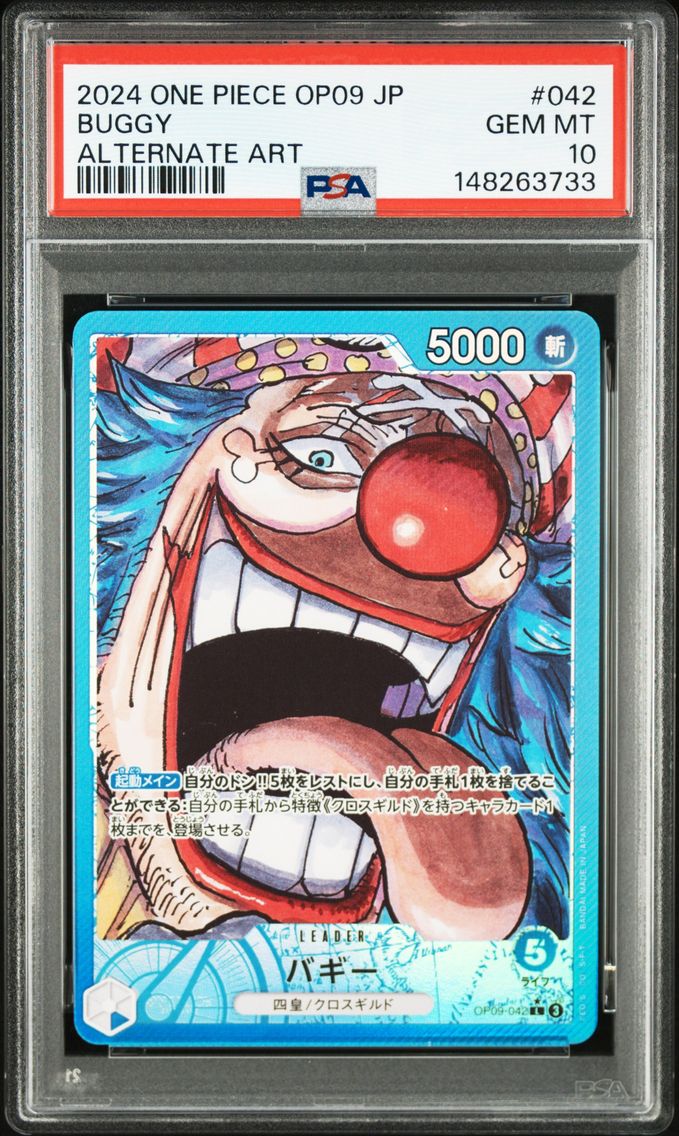 2024 #042 Buggy PSA 10 One Piece Japanese OP09-Emperors in the New World