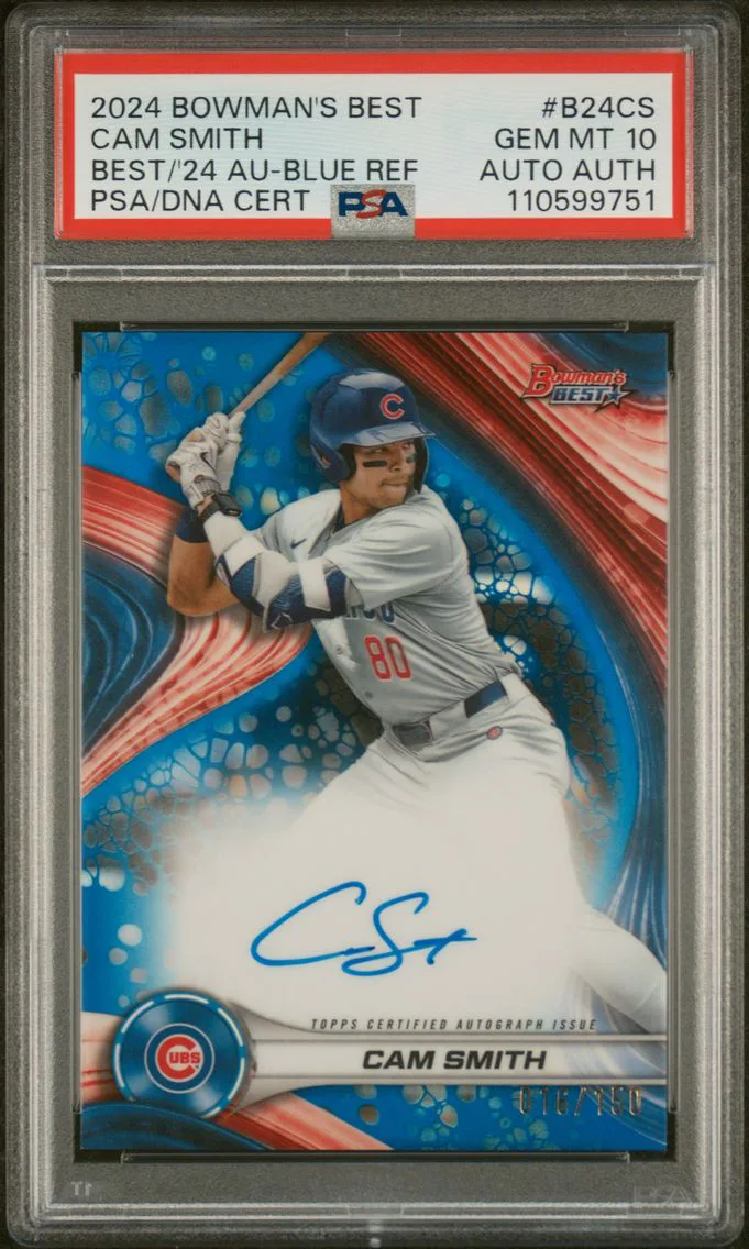 2024 #B24CS Cam Smith PSA 10 Bowman's Best Best of 2024 Autographs