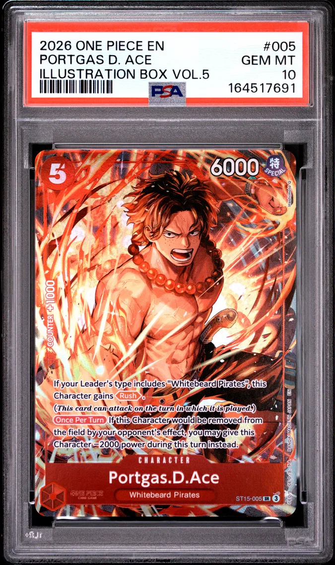 2026 One Piece Promos Portgas D. Ace #005 PSA 10