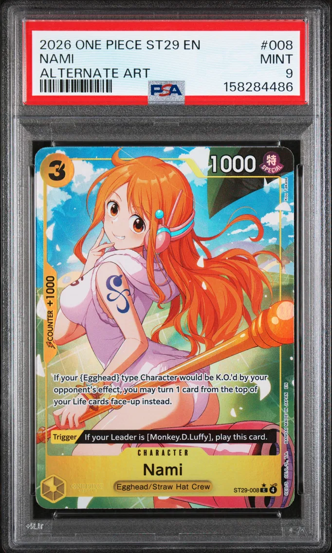 2026 #008 Nami PSA 9 One Piece Starter Deck ST29-Egghead