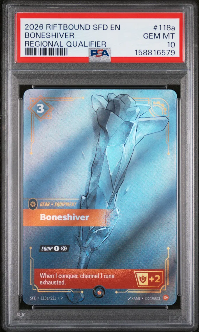 2026 #118a Boneshiver PSA 10 Riftbound: League of Legends Sfd-Spiritforged