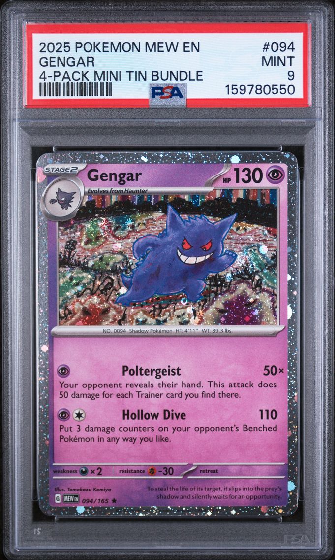 2025 #094 Gengar PSA 9 Mew EN-151