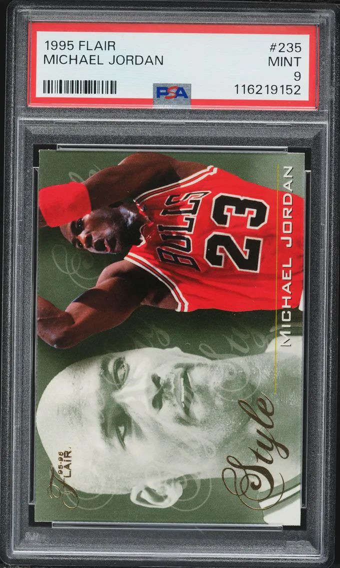 1995 #235 Michael Jordan PSA 9 Flair Basketball