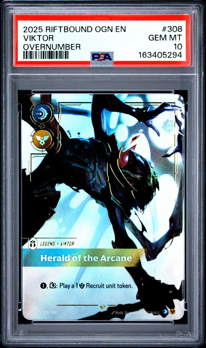 2025 #308 Viktor - Herald of the Arcane PSA 10 Riftbound: League of Legends Ogn-Origins