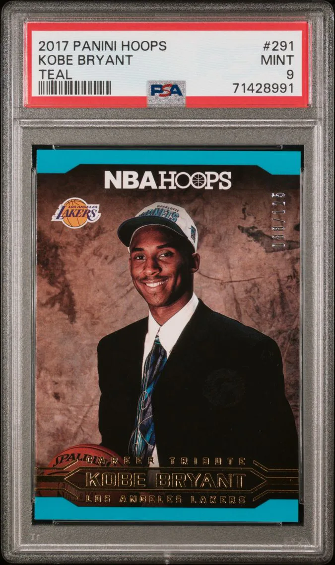 2017 #291 Kobe Bryant PSA 9 Panini Hoops