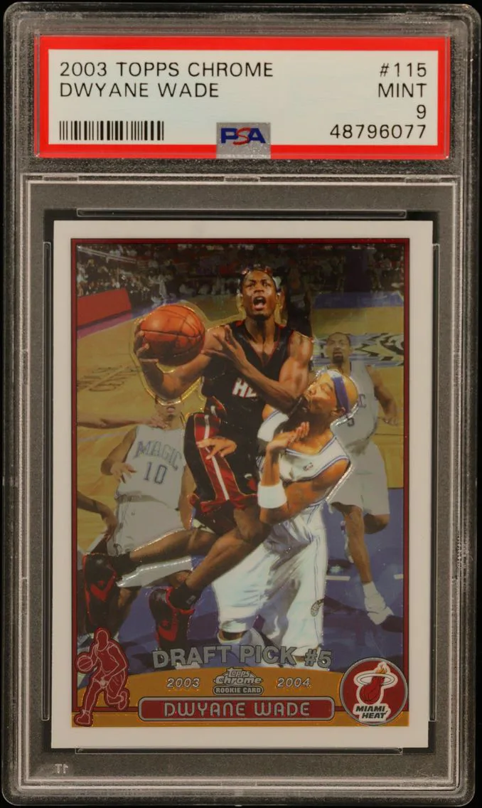 2003 #115 Dwyane Wade PSA 9 Topps Chrome