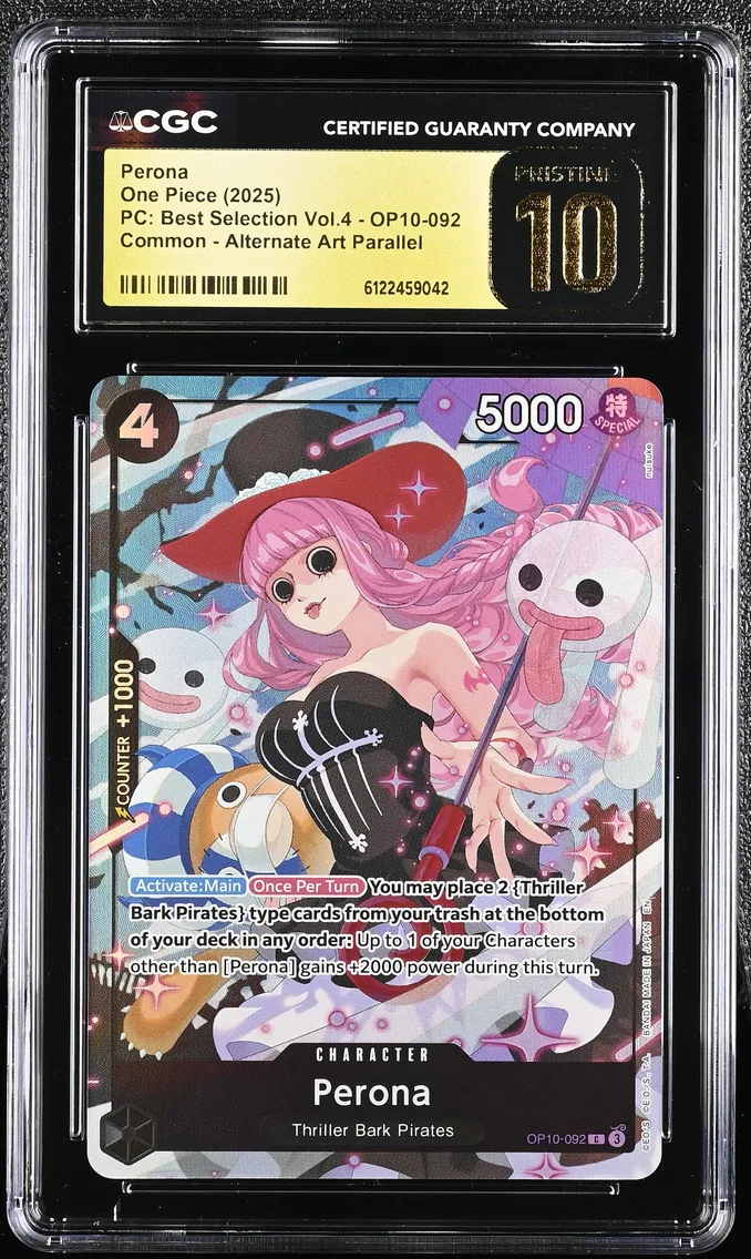 2025 #OP10-092 Perona CGC 10 Pristine Premium Collection Best Selection Vol.4 - English