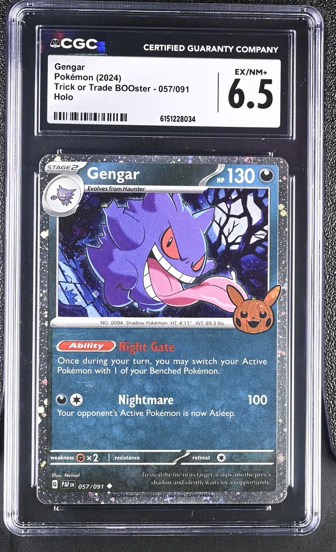 2024 #057 Gengar CGC 6.5 Trick or Trade BOOster (2024) - English