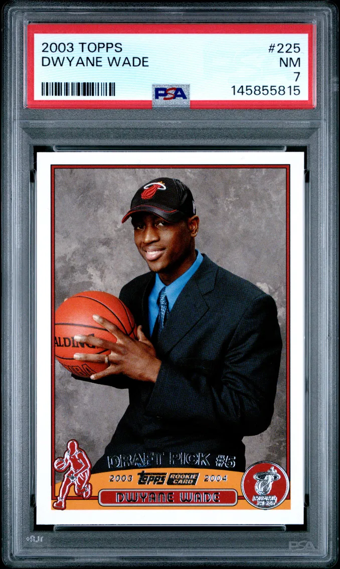 2003 #225 Dwyane Wade PSA 7 Topps
