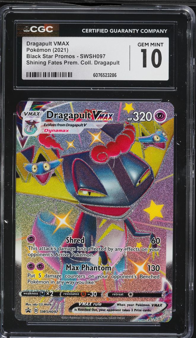 2021 #097 Full Art/Dragapult Vmax CGC 10 Swsh Black Star Promo Pokemon