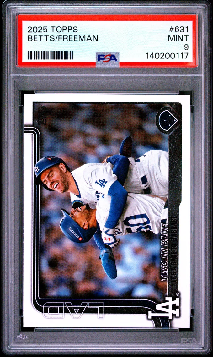 2025 #631 Freddie Freeman/Mookie Betts PSA 9 Topps