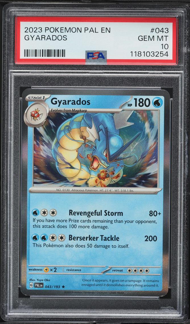 2023 #043 Gyarados PSA 10 Pal EN-Paldea Evolved Pokemon