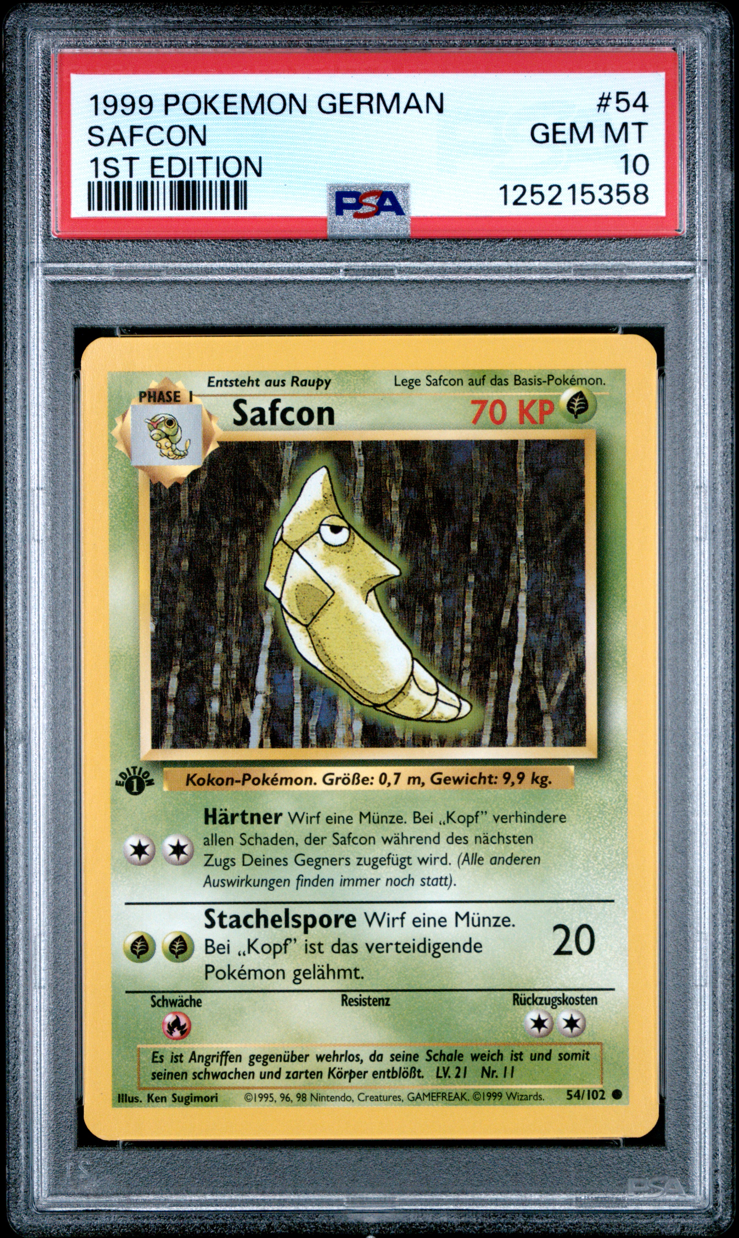 1999 #54 Safcon 1st Edition PSA 10 German