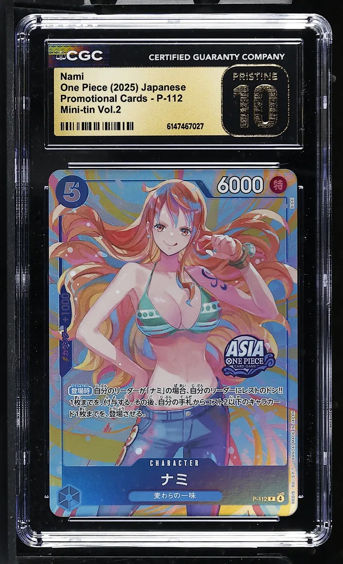 2025 #P-112 Nami CGC 10 Pristine Promotional Cards - Japanese