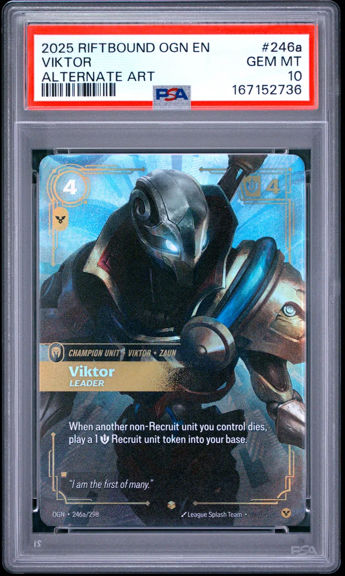 2025 #246a Viktor - Leader PSA 10 Riftbound: League of Legends Ogn-Origins