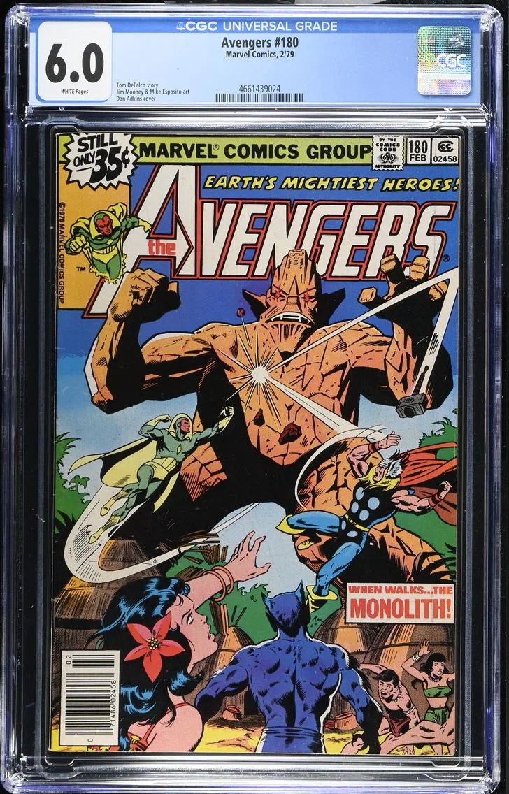 1979 #NA 1979 Avengers #180 CGC 6 Marvel Comics CGC 6