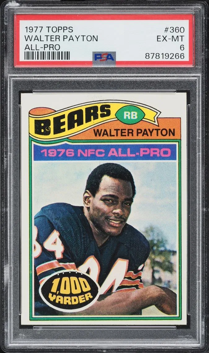 1977 #360 Walter Payton PSA 6 Topps Football ALL-PRO