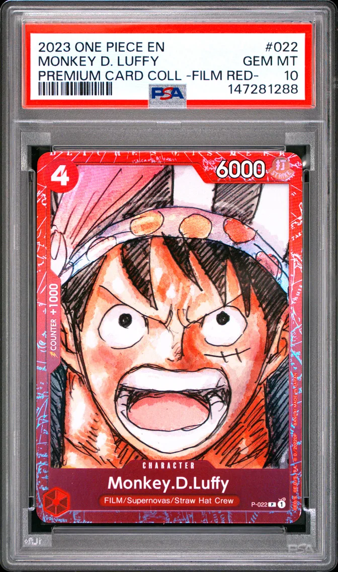 2023 #022 Monkey D. Luffy PSA 10 One Piece Premium Card Collection -One Piece Film Red-