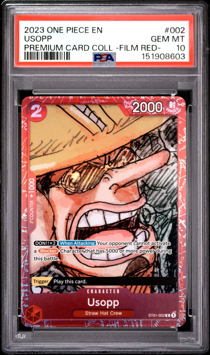 2023 #002 Usopp PSA 10 One Piece Premium Card Collection -One Piece Film Red-