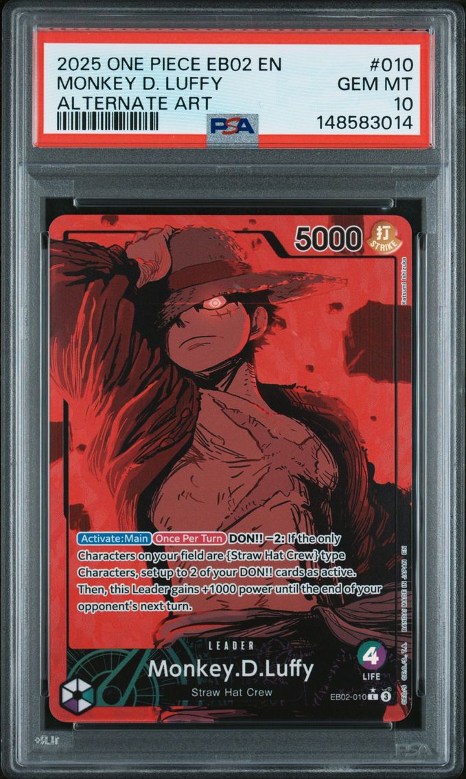 2025 #010 Monkey D. Luffy PSA 10