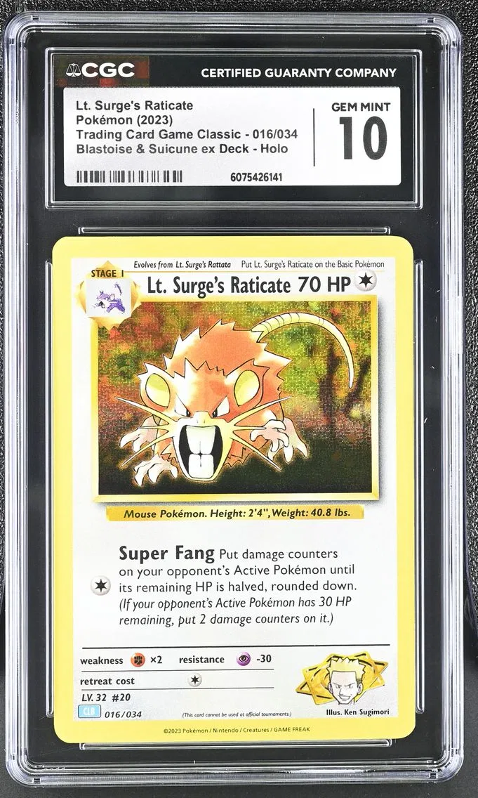 2023 #016 Lt. Surge's Raticate C