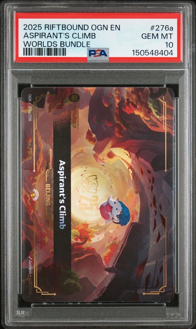 2025 #276a Aspirant's Climb PSA 10 Riftbound: League of Legends Ogn-Origins