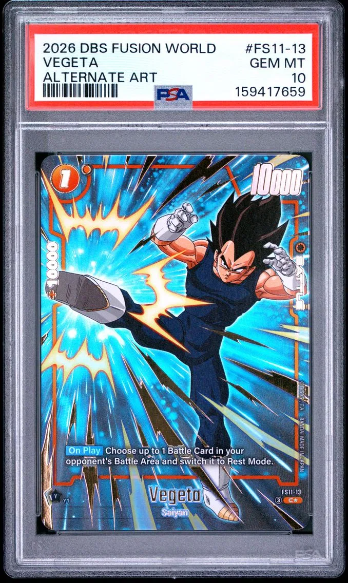 2026 #FS11-13 Vegeta PSA 10 Dragon Ball Super Card Game Fusion World Starter Deck EX the Phase of Evolution