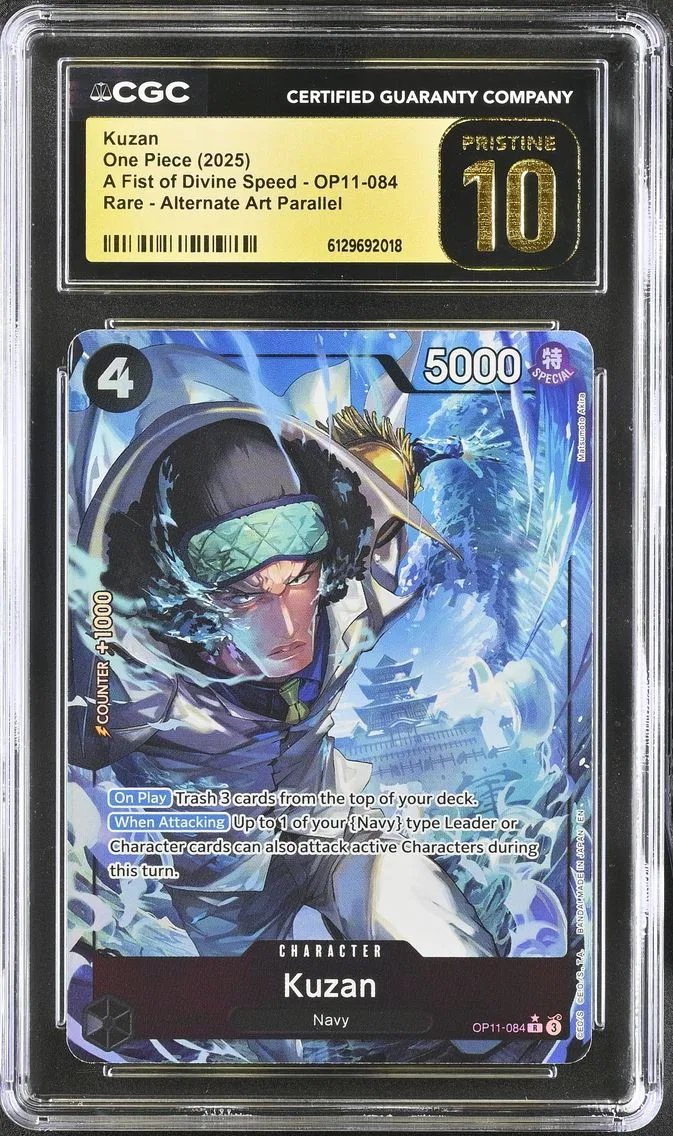 2025 #OP11-084 Kuzan CGC 10 Pristine A Fist of Divine Speed (OP11) - English