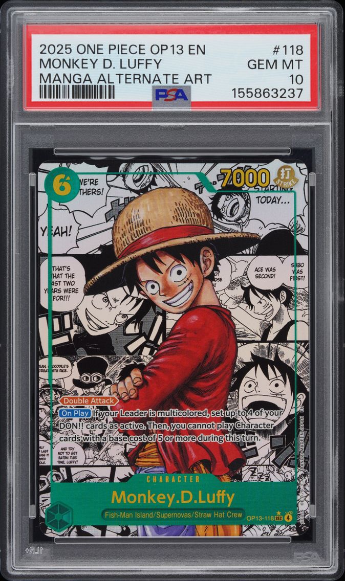 2025 #118 Monkey D. Luffy PSA 10