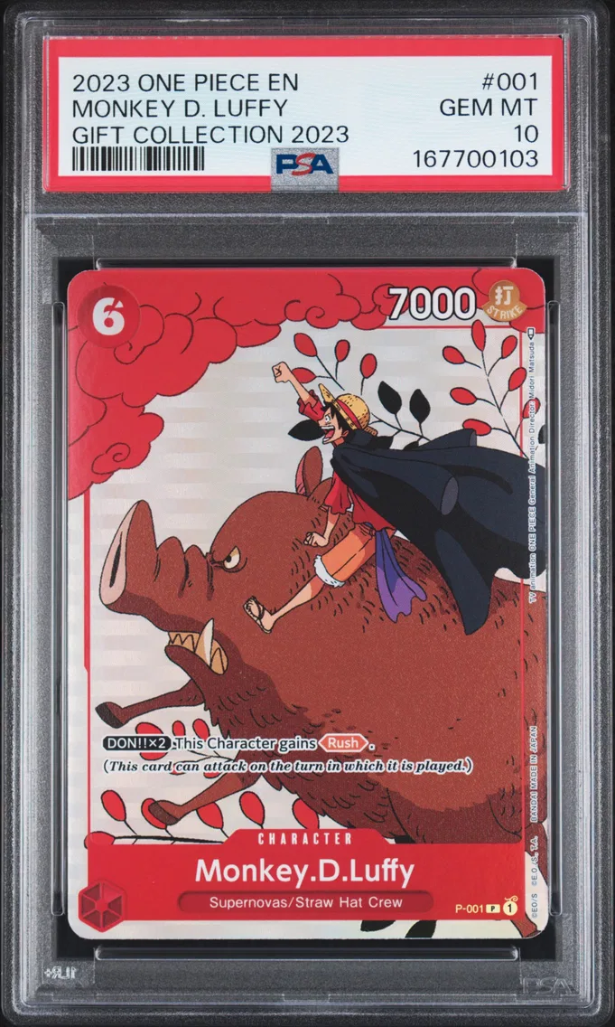 2023 #001 Monkey D. Luffy PSA 10 One Piece Gift Collection 2023