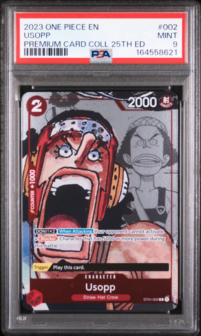 2023 #002 Usopp PSA 9 One Piece Premium Card Collection 25th Edition