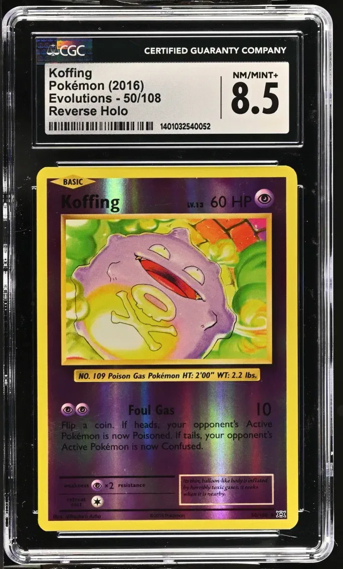 2016 Evolutions - English Koffing Reverse Holo #50 CGC 8.5